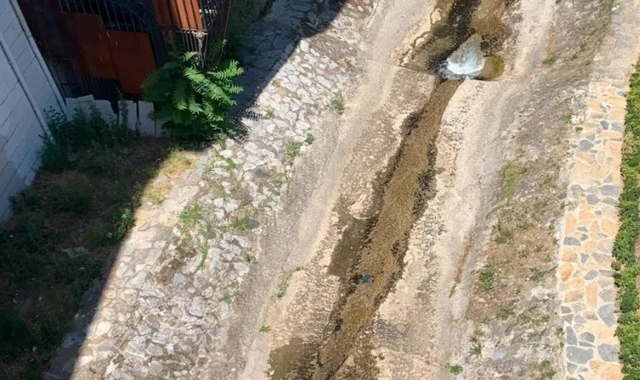 Bursa’da Setbaşı Deresi’nin suyu ciddi oranda azaldı