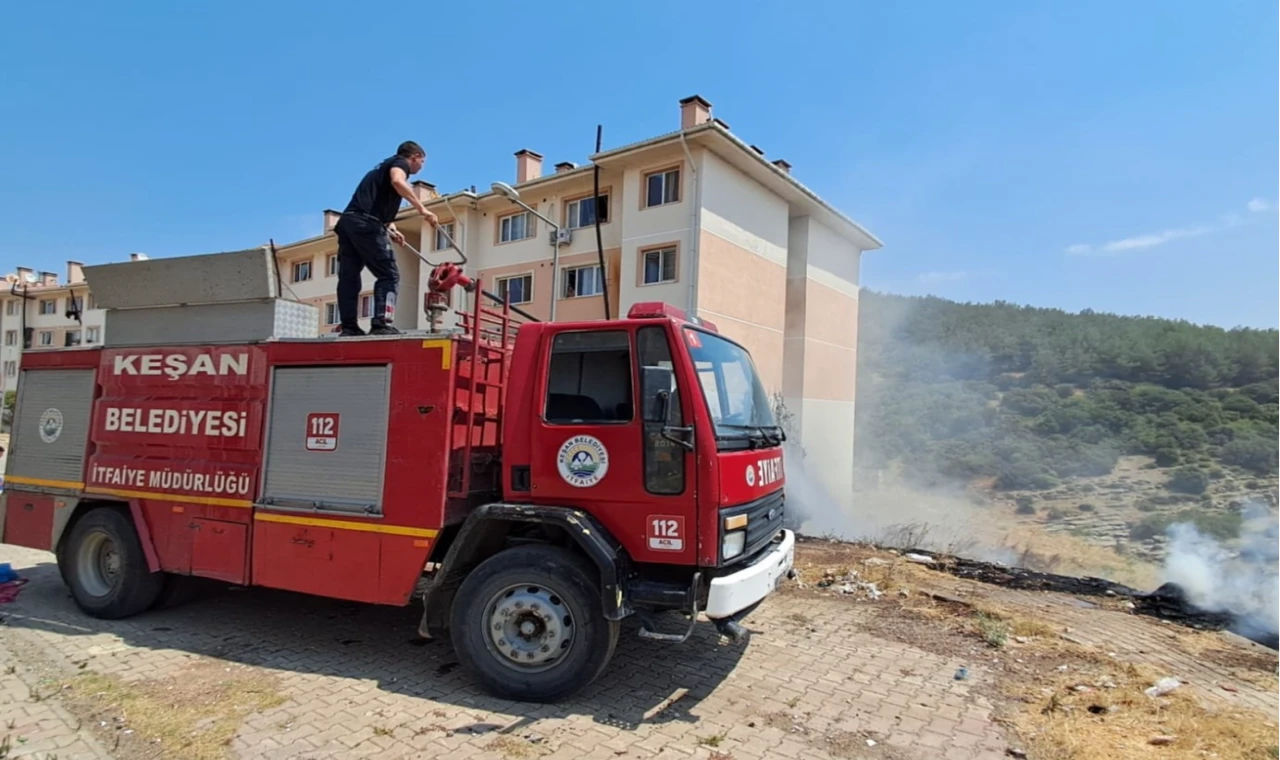 Keşan’da İtfaiye Müdürlüğü, 6 ayda 834 olaya müdahale etti