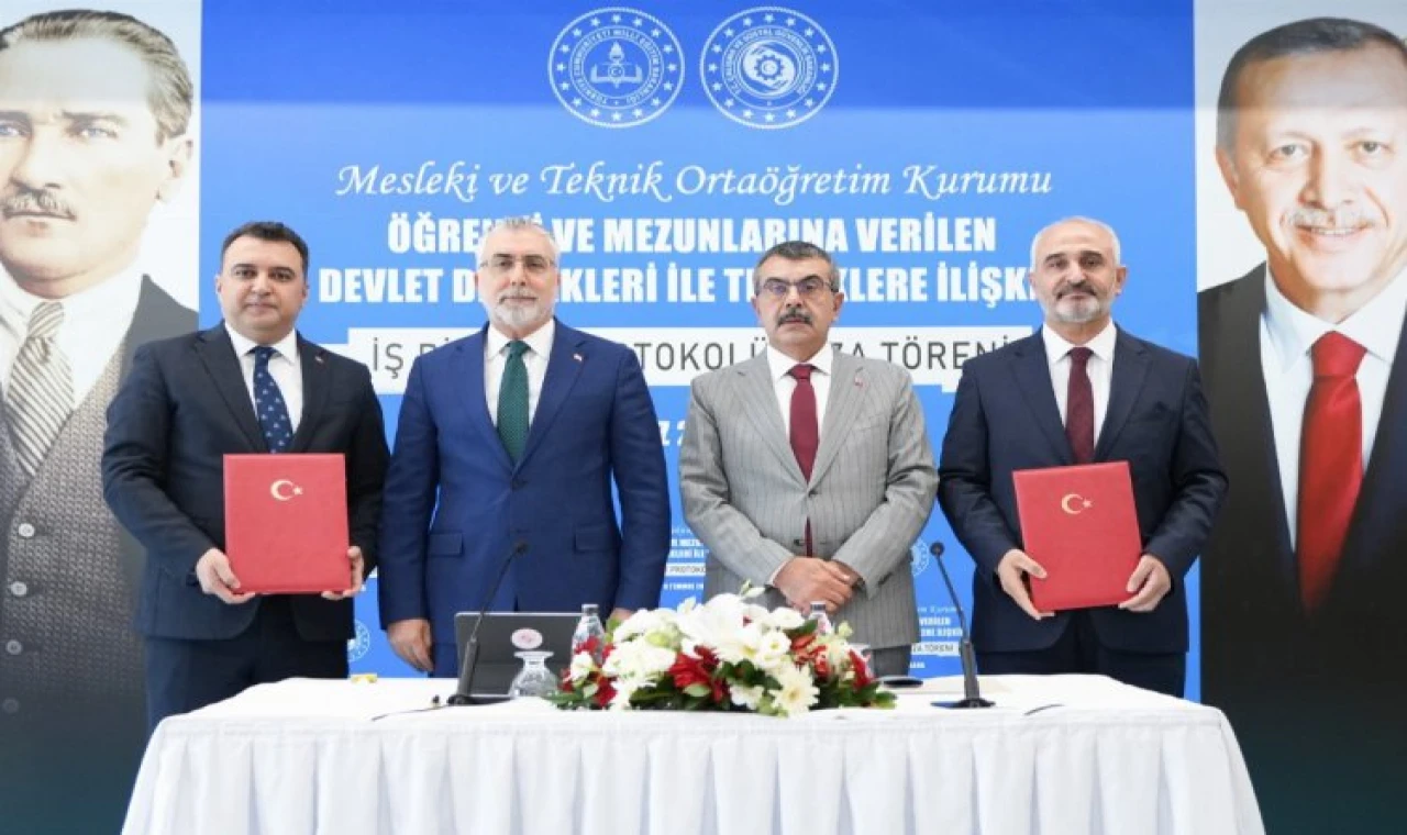 ’Mesleki ve Teknik’te devlet teşviki protokolü