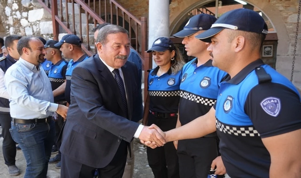 Muğla Milas’ta Başkan Topuz’dan Zabıta ziyareti