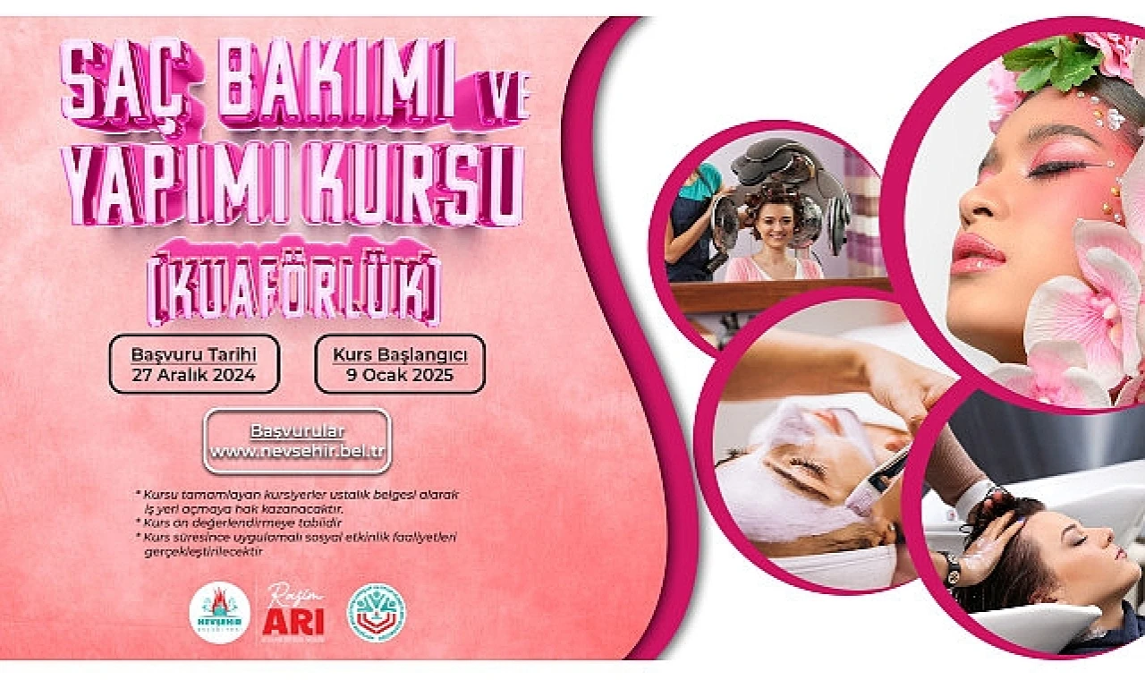 Saç bakım kursu açılacak kapemde
