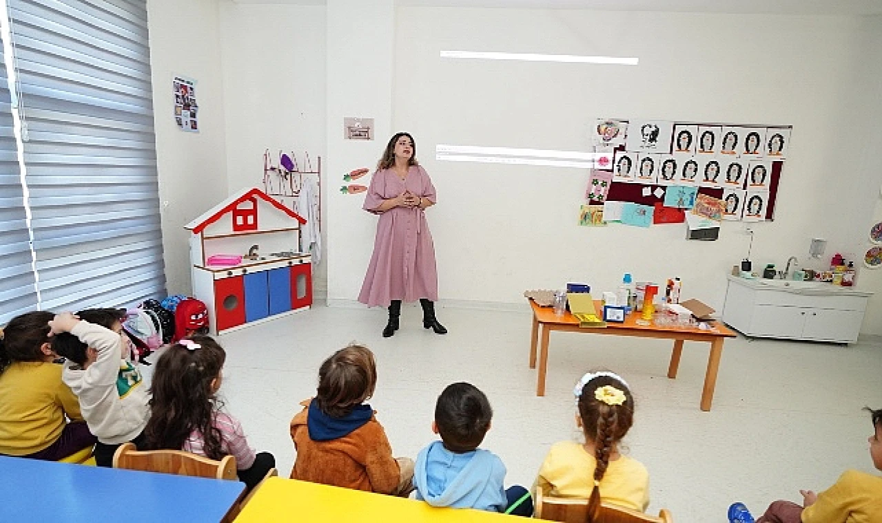 Miniklere sıfır atık eğitimi verildi. Beylik düzü belediyesinde