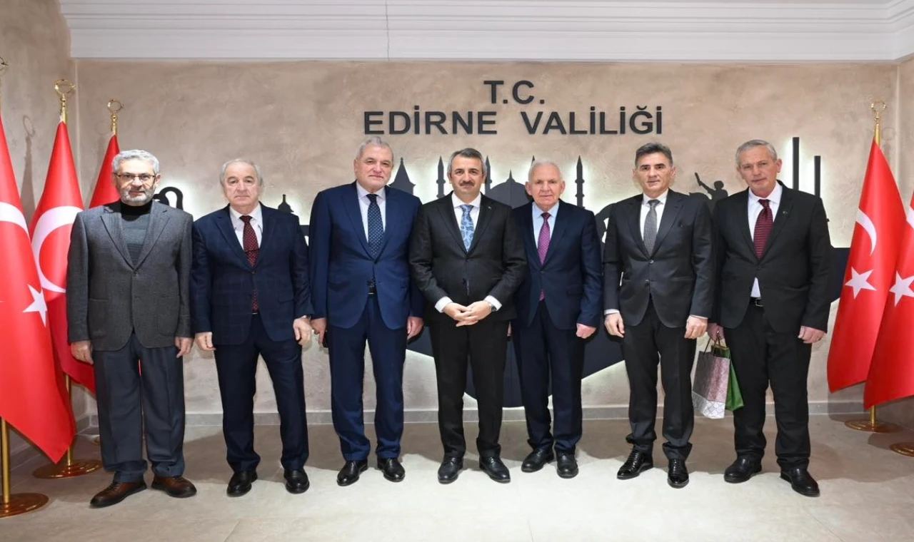 Balkanlardaki liderler Edirne Valisi Yunus Sezer'i ziyaret etti.