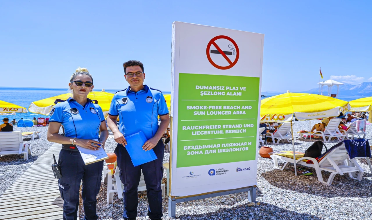 Antalya’da ’Dumansız Plaj’ dönemi başladı