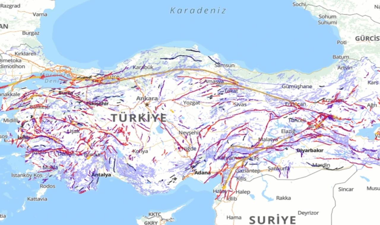 Türkiye’nin diri fay haritası güncellendi... Diri faylar 700’e yükseldi!