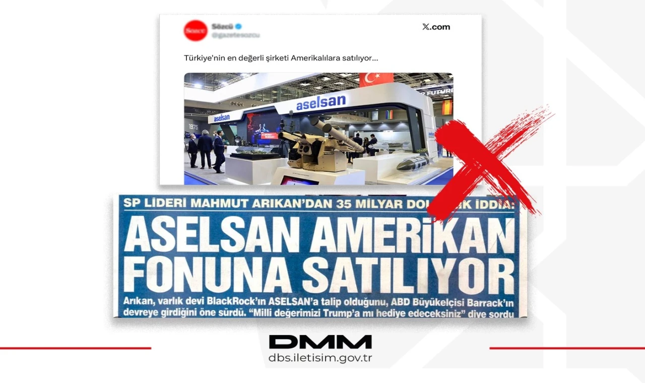 DMM’den ASELSAN iddialarına yalanlama... ABD’li şirkete satılacağı iddiası tamamen asılsız