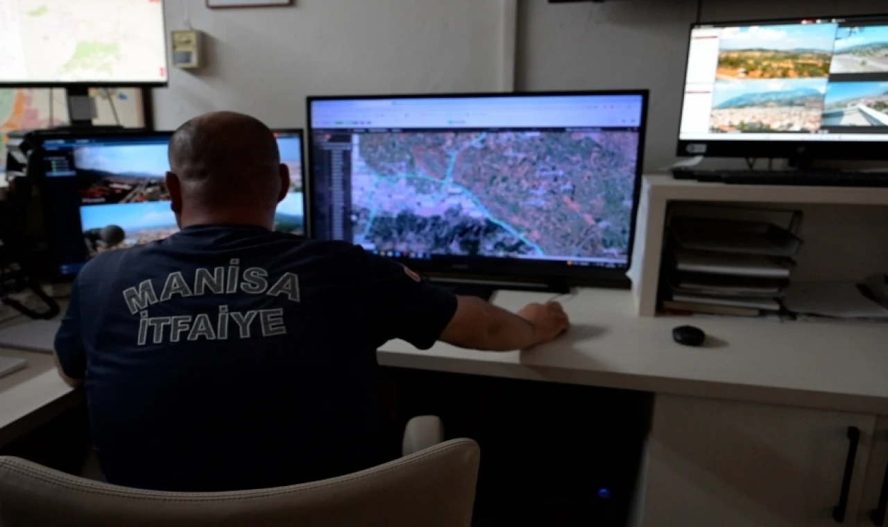 Manisa’da yapay zeka destekli termal kameralar bir yangını daha erken tespit etti