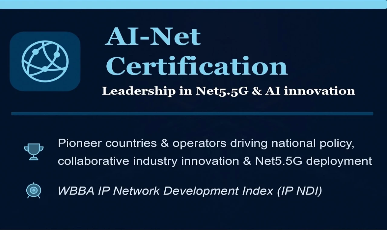 Network 2030’a öncülük ediyor... WBBA, küresel çapta yetkili bir veri iletişimi sertifikası olan AI-Net’i resmi olarak başlattı