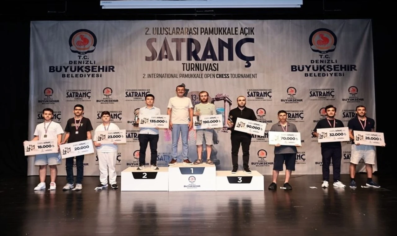 Pamukkale Açık Satranç Turnuvası şampiyonlarını buldu