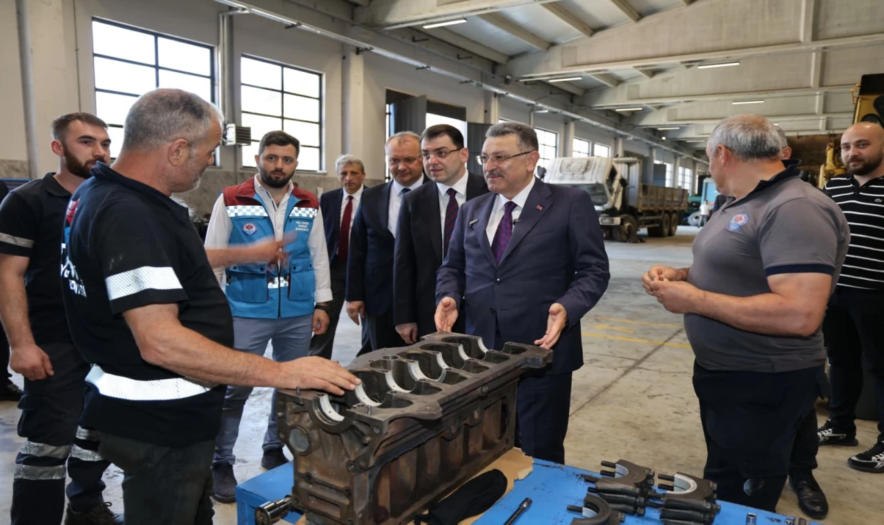 Trabzon’da Başkan Genç personelle Bulak Yerleşkesi’nde buluştu