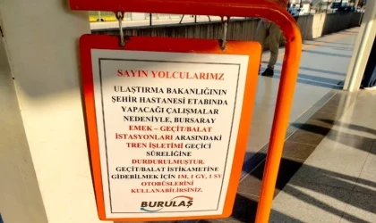 Bursa’da Balat Metro İstasyonu geçici olarak kapatıldı
