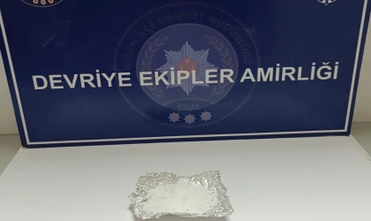 Keşan’da aranan şahısta metamfetamin bulundu