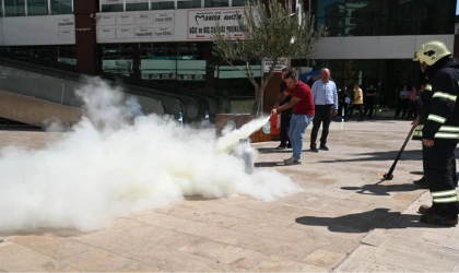 MASKİ’de gerçeği aratmayan yangın tatbikatı