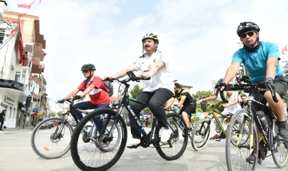 Bursa Yenişehir’de pedallar kurtuluşa çevirildi