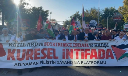 Adıyaman’da Filistin’e destek yürüyüşü