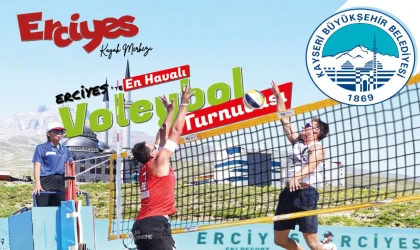 Erciyes’te en havalı voleybol turnuvası