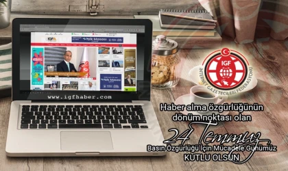 İnternet Gazetecileri Federasyonu (İGF) Genel Başkanı Mesut Demir, medya emekçilerinin 24 Temmuz Gazeteciler ve Basın Bayramı’nı kutladı.