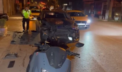 Düzce’de otomobil ile motosiklet çarpıştı: 2 yaralı