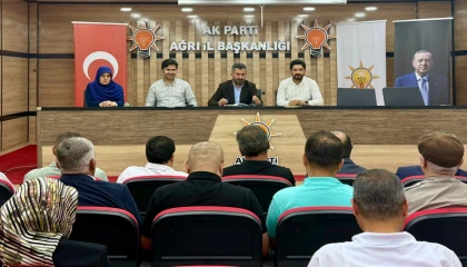 AK Parti Ağrı’da kentin güncel yatırımları görüşüldü