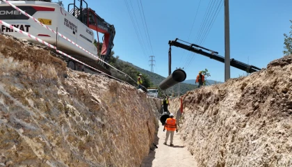 Antalya Kaş’ta içme suyu yatırımı sürüyor