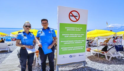 Antalya’da ’Dumansız Plaj’ dönemi başladı