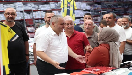 Başkan Özarslan’dan Osmanlı Halk Pazarı esnafına ziyaret