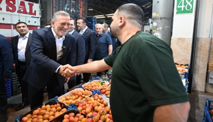 BTSO Başkanı Burkay’dan Bursa Kent Hali’ne ziyaret