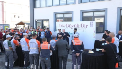 Bursa İnegöl’de Başkan Taban temizlik personeliyle buluştu