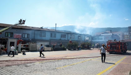 Bursa İtfaiyesi’nden Kayhan’daki yangına hızlı müdahale
