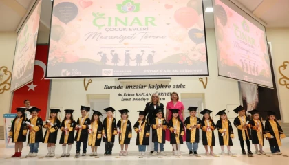 Çınar Çocuk Evlerinin minikleri mezuniyet heyecanı yaşadı