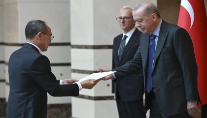 Cumhurbaşkanı Erdoğan, Büyükelçilerin güven mektuplarını kabul etti