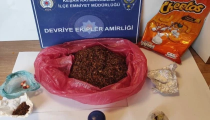 Edirne Keşan’da cips paketinden çıkanlar şaşırttı!