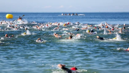 İstanbul Florya Sahili’nde Triatlon heyecanı