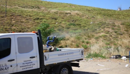 İzmir Karabağlar’ın 58 mahallesinde ilaçlama seferberliği