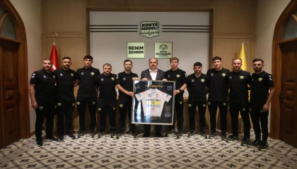 Konya Bisiklet Takımı Başkan Altay’ı ziyaret etti