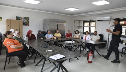 Mersin’de kadınlara ‘Yangın Güvenliği’ eğitimi verildi
