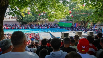 Milli maçta Bursa tek yürek oldu