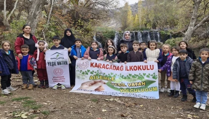Minik yüreklerden Yeşil Vatana büyük katkı