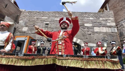 Ankara Kalesi’nde mehteran coşkusu