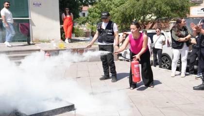Ankara Keçiören’de personele afet ve yangın eğitimi