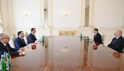 Bakan Gürlek, Azerbaycan Cumhurbaşkanı Aliyev ile görüştü