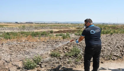 Balıkesir’de ilaçlama ekipleri 7/24 sahada