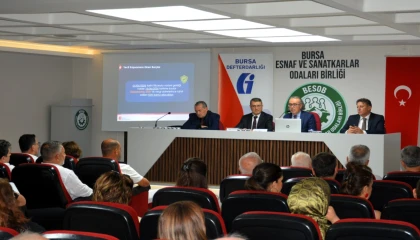 Bursa esnafı bilgilendirildi... Vergi borçlarında düşük oranlı tecil faizi ile taksitlendirme imkanı