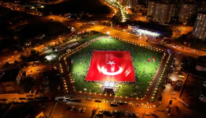 En büyük bayrak Kayseri Talas’ta dalgalanacak