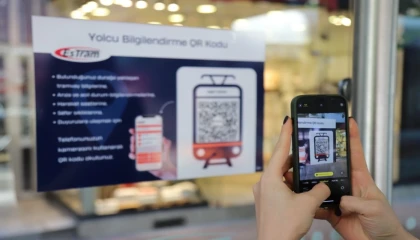 Eskişehir’de tramvay duraklarında QR kod dönemi başladı