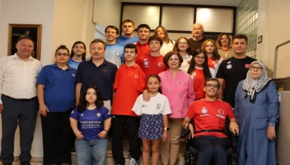 Eskişehir’in Başkan Ünlüce, şampiyon sporcuları ağırladı