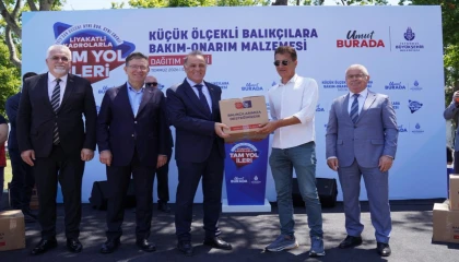 İstanbul Büyükşehir’den küçük ölçekli balıkçılara malzeme desteği