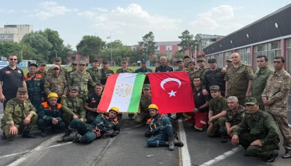 Konya Büyükşehir’den Tacikistan’da yüksek katlı yapılara müdahale eğitimi