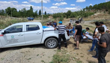 Manisa’da yangından etkilenen Gördesli üreticiye yem desteği
