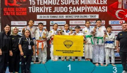 Minik judoculardan 8 madalya
